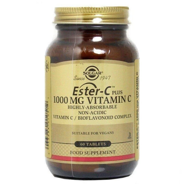 Solgar Ester-C Plus 1000 mg 60 Tablet 033984010512 ürün görseli