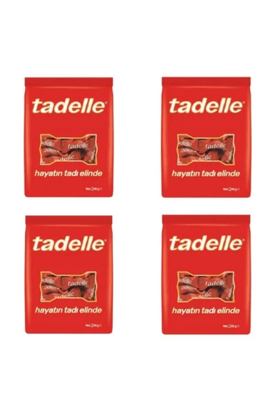 Tadelle 200 gr Fındık Dolgulu Mini Sütlü Çikolata 4 lü Set