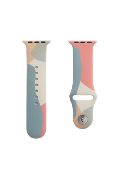 Apple Watch 7 45mm Silikon Rahat Renkli Soft Spor Kordon KRD-62 - 9