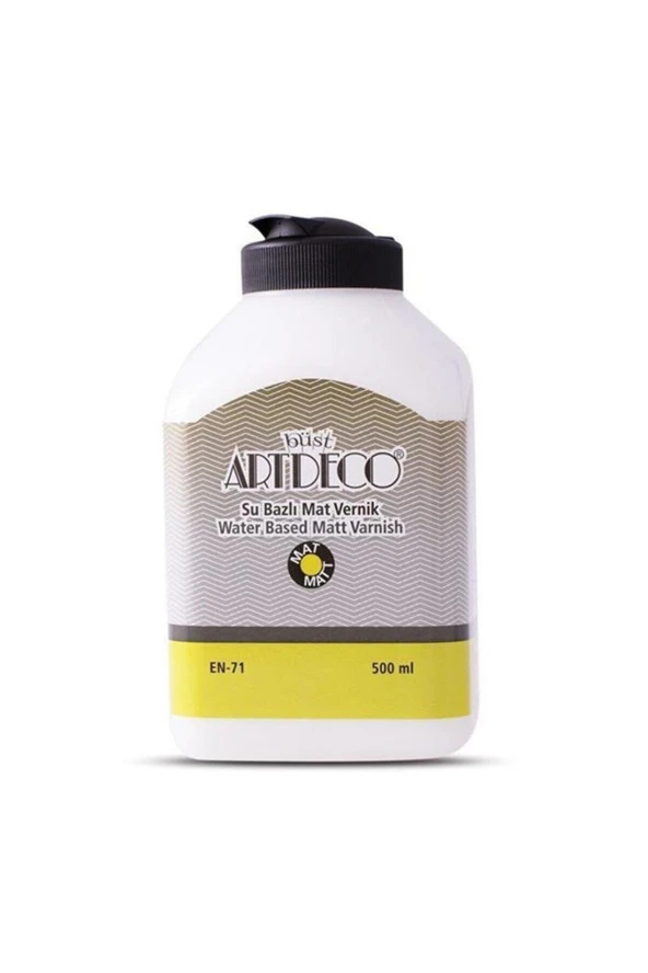 Artdeco Vernik Su Bazlı Mat 500 ML Mat Su Bazlı Vernik