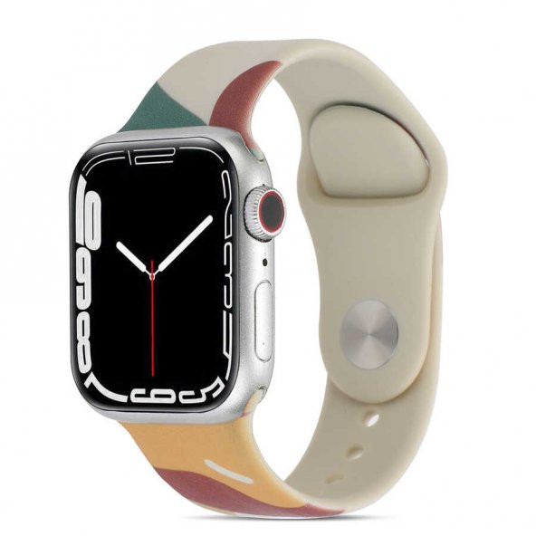 Apple Watch 40mm Silikon Rahat Renkli Soft Spor Kordon KRD-62