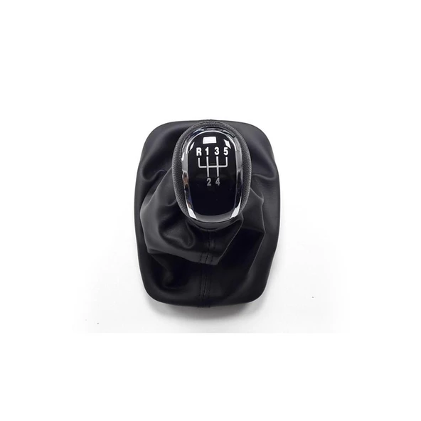 Skoda Fabia 1 2000-2008 Vites Kolu Topuzu Körüğü Siyah Krom 6Y0711113R - 5