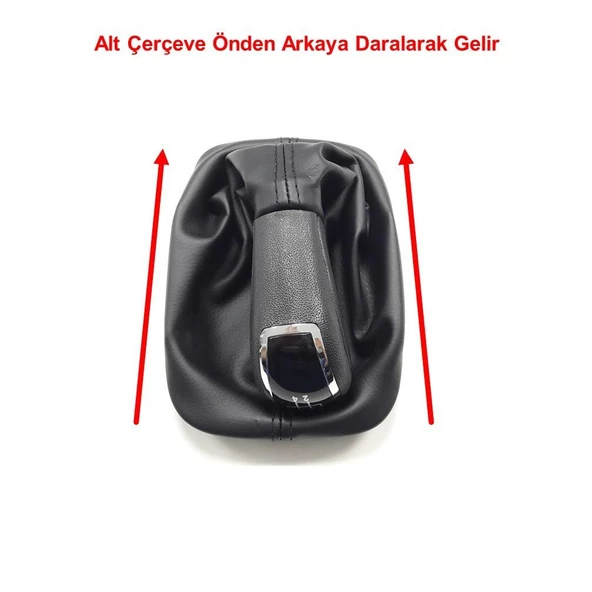 Skoda Fabia 1 2000-2008 Vites Kolu Topuzu Körüğü Siyah Krom 6Y0711113R - 4