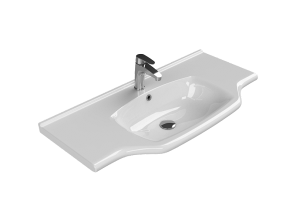 Cerastyle Turkuaz Yenı Klasik Etajerli Lavabo 100*48 Cm