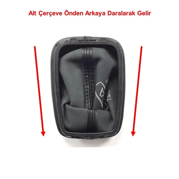 Skoda Fabia 1 2000-2008 Vites Kolu Topuzu Körüğü Siyah Krom 6Y0711113R - 3