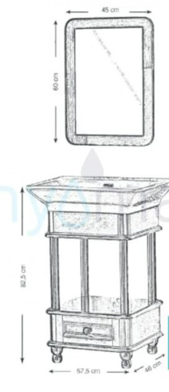 Lena Banyo Dolabı Lake takım E-505S+Ea-505S - 2