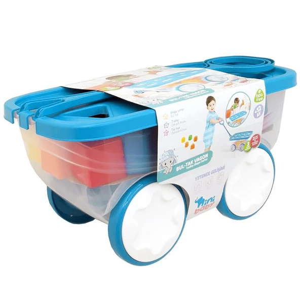 Oyuncak Kutusu Çek Çek Araba Bul-Tak Vagon 3 in 1 - 4
