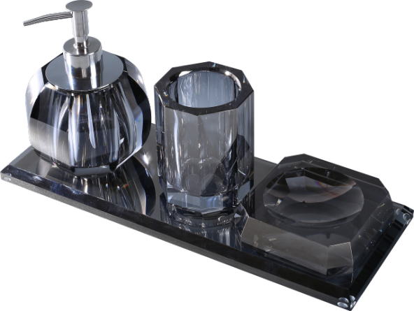 Pure Dıamond Grey 4Lü Aksesuar Setı Kmr-9100
