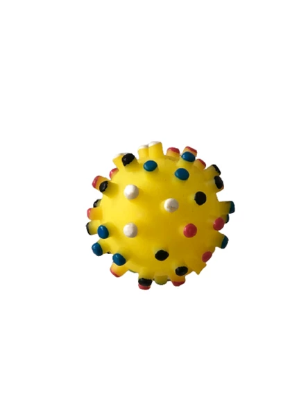 Öten Dikenli Top Kedi Köpek Oyuncağı 7 cm - 2