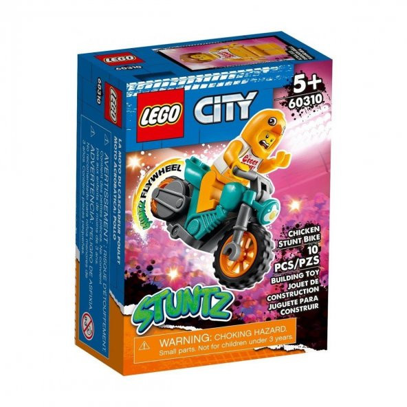 Lego 60310 Chicken Gösteri Motosikleti, 10 parça