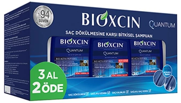 Bioxcin Quantum Yağlı Saçlar İçin Şampuan 300 ml - 3 Al 2 Öde