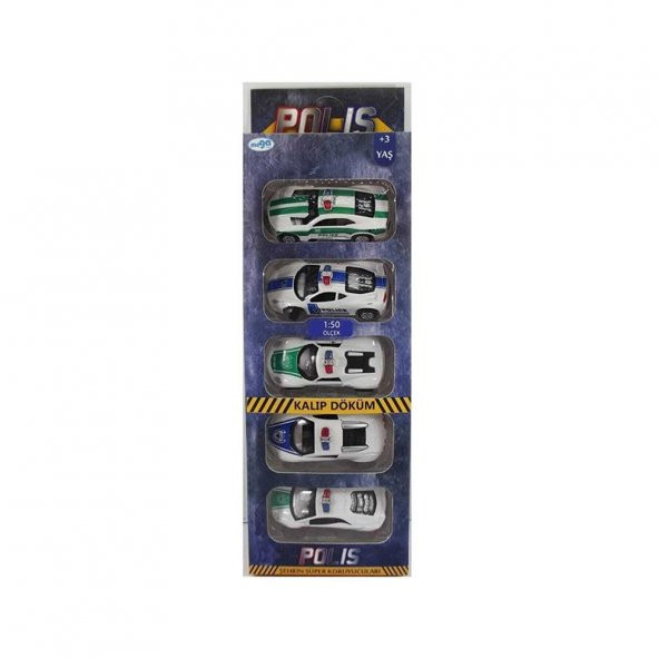 511A3 Metal Polis Arabaları 5 li