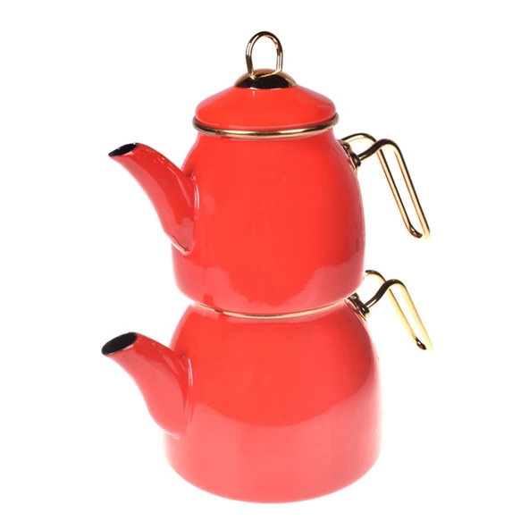 Taşev Sultani Çaydanlık Takımı Kırmızı