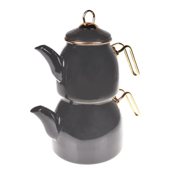 Taşev Sultani Çaydanlık Takımı Gri