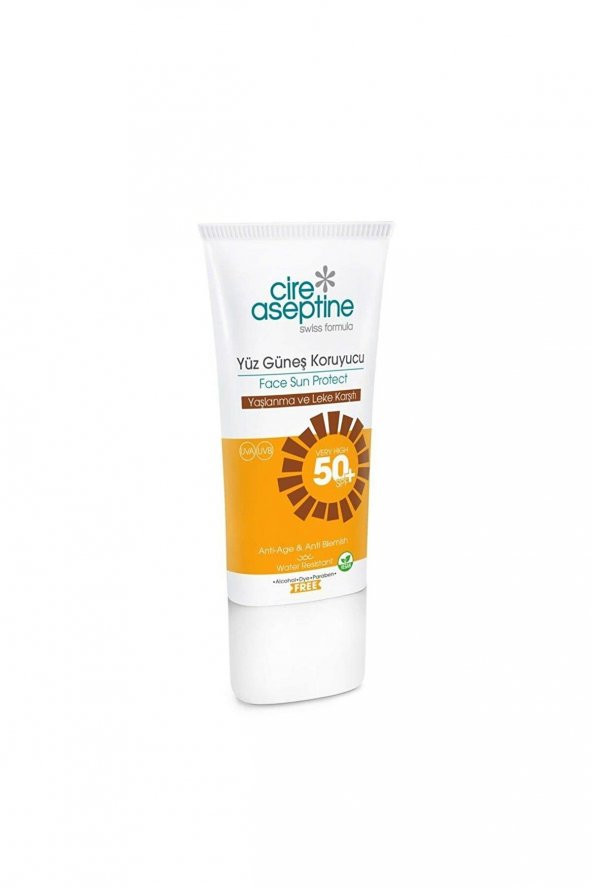 Cire Aseptine Yüz Güneş Koruyucu Spf 50+ Yaşlanma Ve Leke Karşıtı 50 Ml