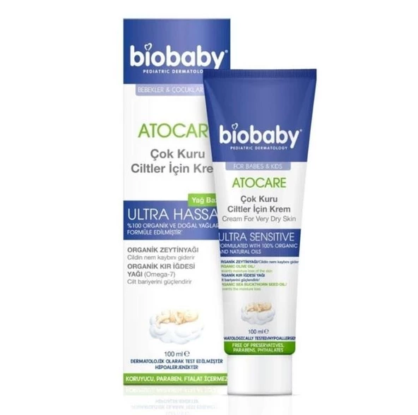 Biobaby Kuru ve Çok Kuru Ciltler İçin Krem 100 ml