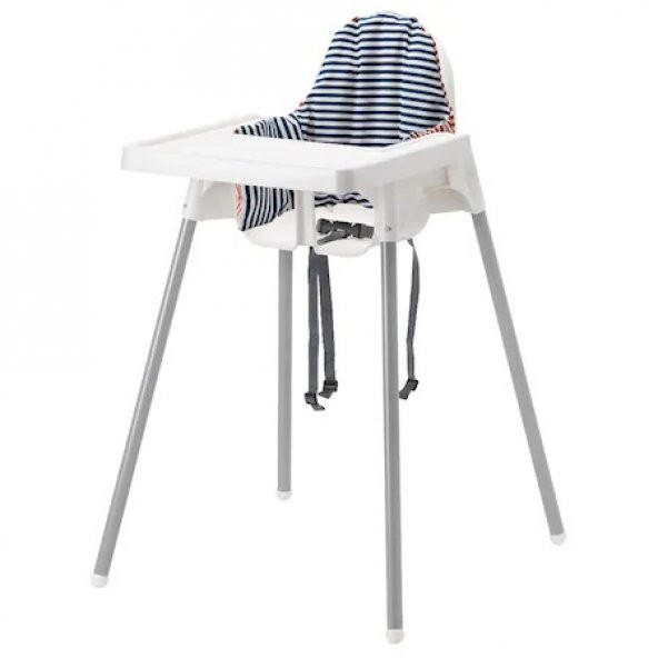 IKEA Antilop Tepsili Mama Sandalyesi + Oturak Minderi