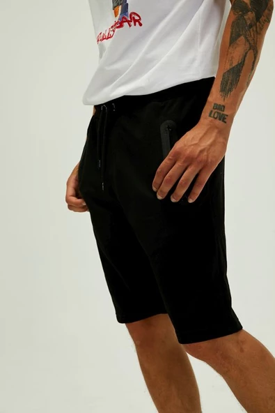 Bad Bear Miles Sweatshort Erkek Şort Siyah 22.01.18.004 - 2