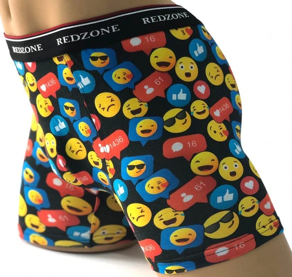 Dijital Baskılı Büyük Beden Likralı Boxer - 2