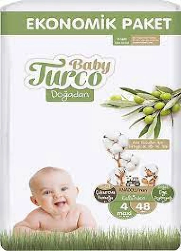 BABY TURCO İKİZ JUMBO BEBEK BEZİ 4NO 48Lİ