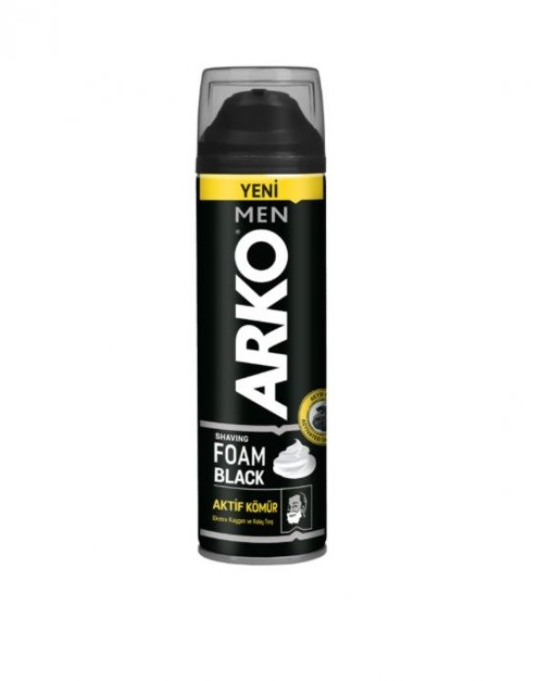 Arko Tıraş Köpüğü 200Ml Black x 6 Adet