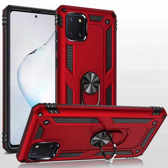 Samsung Galaxy A81/ Note 10 Lite Kılıf Darbe Emici Selfie Yüzüklü Vega Silikon Kapak - 2