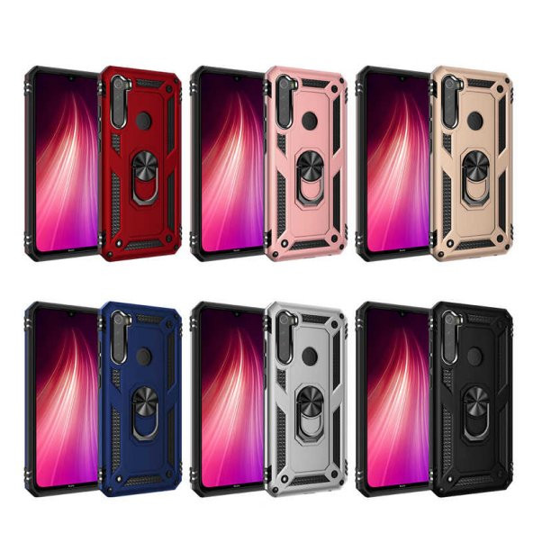 Xiaomi Redmi Note 8 Kılıf Darbe Emici Selfie Yüzüklü Vega Silikon Kapak - 8