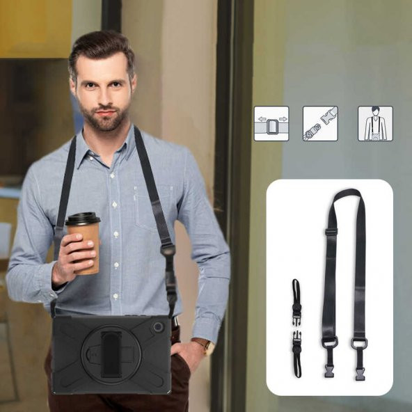 Samsung Galaxy Tab A8 10.5 SM-X200 (2021) Tam Koruma Tablet Silikon Defender - 2