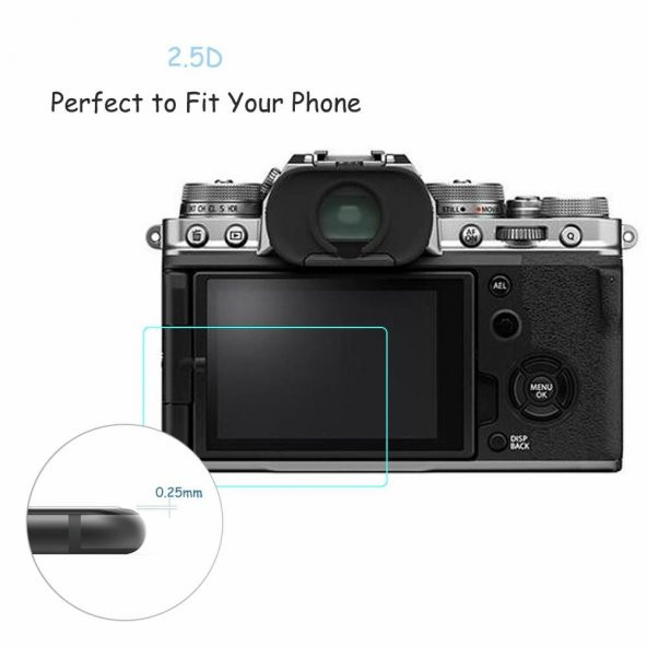 Fujifilm X-T4 X-T30 XS-10 2.5D LCD Temperli Cam Ekran Koruyucu - 3