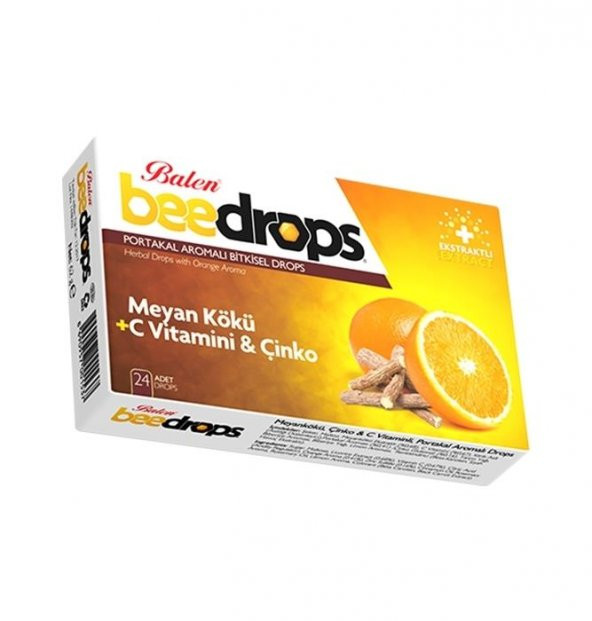 Meyan Kökü + C Vitamini ve Çinko 24 Adet drops pastil