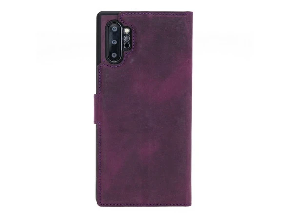 Samsung Galaxy Note 10 Plus Uyumlu Deri Cüzdanlı Kılıf Foncaze G7 - 3