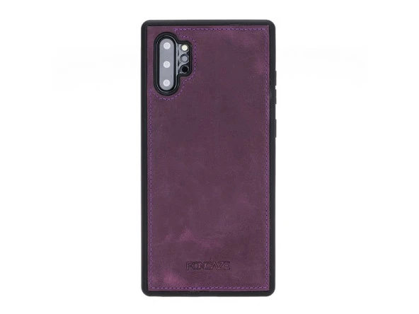 Samsung Galaxy Note 10 Plus Uyumlu Deri Cüzdanlı Kılıf Foncaze G7 - 5