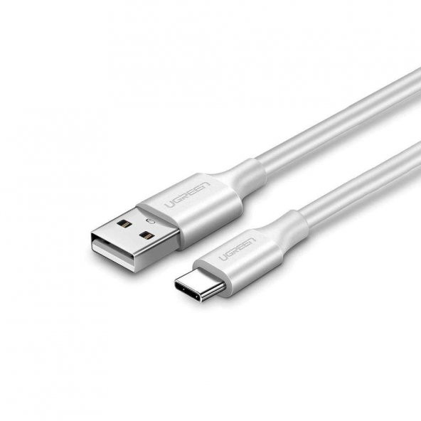 Ugreen USB Type-C Şarj ve Data Kablosu Beyaz 1 Metre - 1