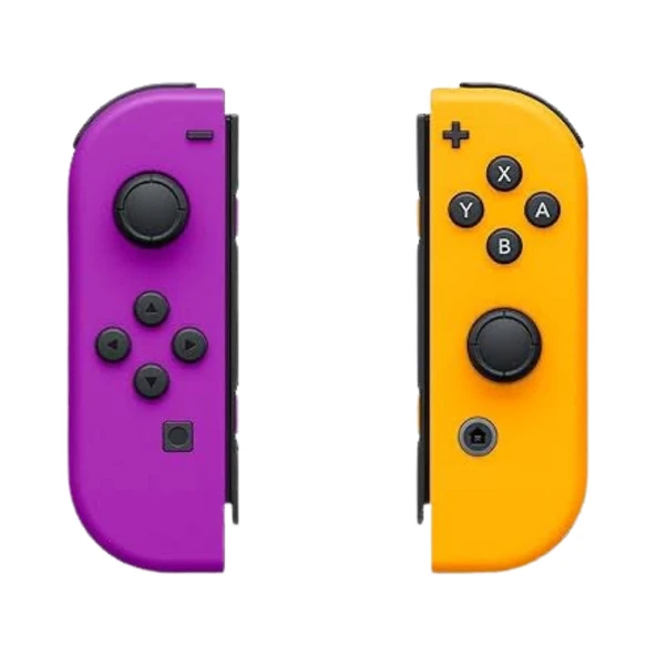 YUES Switch Joy-con Controller Mor Turuncu Switch Uyumlu Joycon ( Switch / Switch Oled Uyumlu )