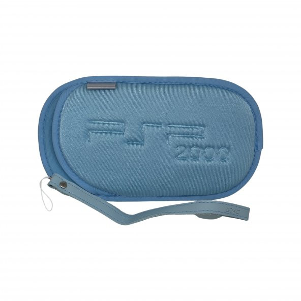 YUES PSP 2000/3000 Soft Çanta Kılıf + Bileklik Mavi (PSP 2000/3000 Uyumlu) - 2