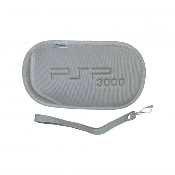 YUES PSP 2000/3000 Soft Çanta Kılıf + Bileklik Beyaz (PSP 2000/3000 Uyumlu) - 2