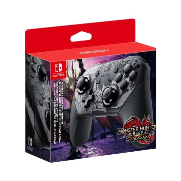 Nintendo Switch Pro Controller Monster Hunter Rise Sunbreak ( Switch / Switch Lite / Switch Oled Uyumlu )