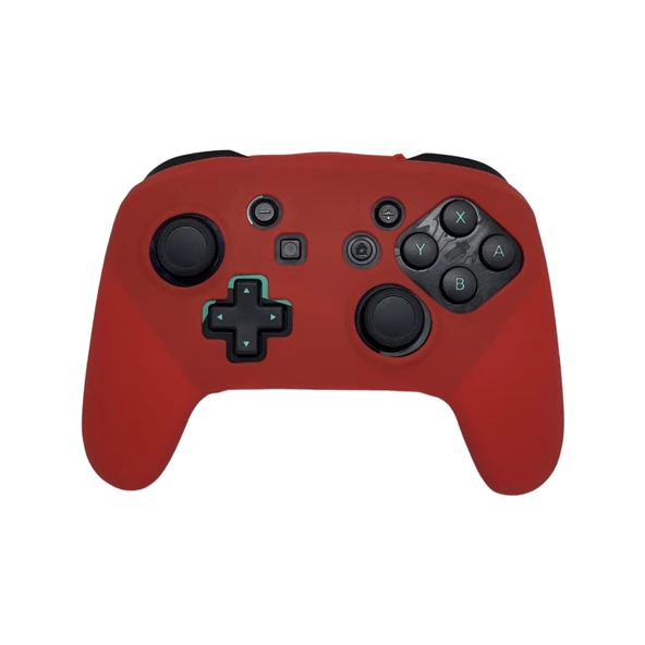 YUES Switch Pro Controller Joystick Silikon Koruyucu Kılıf Kırmızı