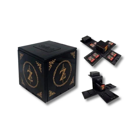 YUES Switch Oyun Kutusu Zelda Premium Saklama Kabı 16 Oyun 16 Micro Sd 32 Kart Yuvalı ürün görseli 1