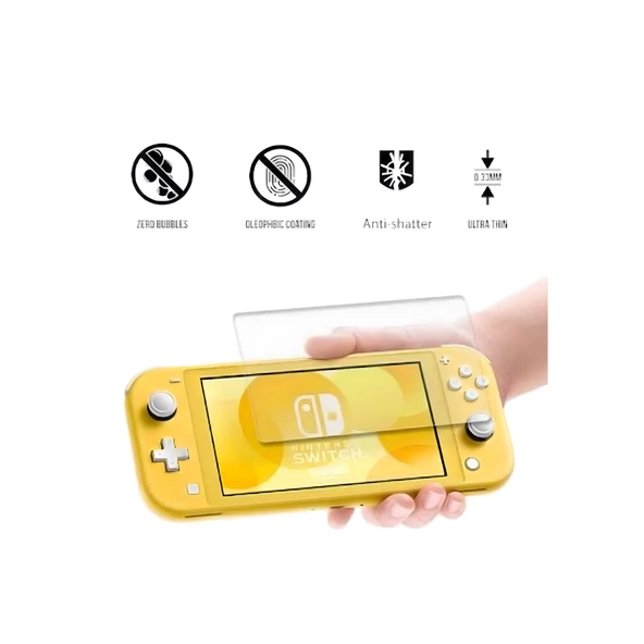 YUES Switch Lite Kırılmaz Cam Switch Lite Uyumlu Ekran Koruyucu Cam 2 Adet - 1