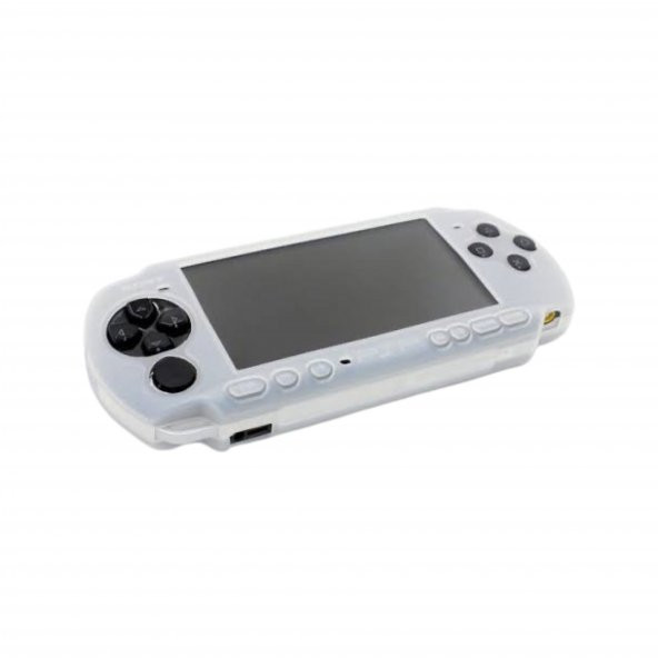 YUES PSP 2000/3000 Silikon Koruyucu Kılıf (PSP 2000/3000 Uyumlu) Beyaz - 3