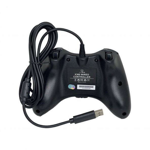 YUES Xbox 360 Gamepad Oyun Kolu Kablolu Joystick (Xbox 360 ve PC Uyumlu) - 3