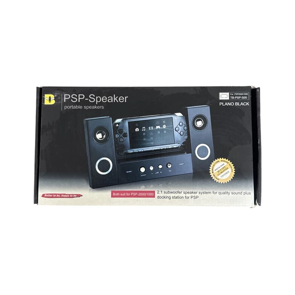 YUES Psp Speaker Stand Psp Hoparlör Işıklı Siyah ( Psp 2000/ 3000 Uyumlu)