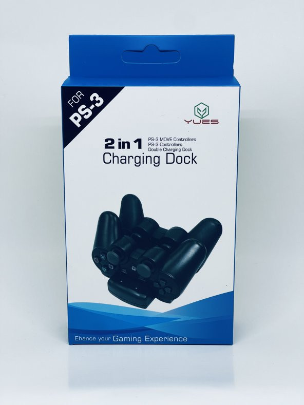 YUES PS3 Joystick Şarj Standı Dualshock 3  Şarj İstasyonu Göstergeli - 2