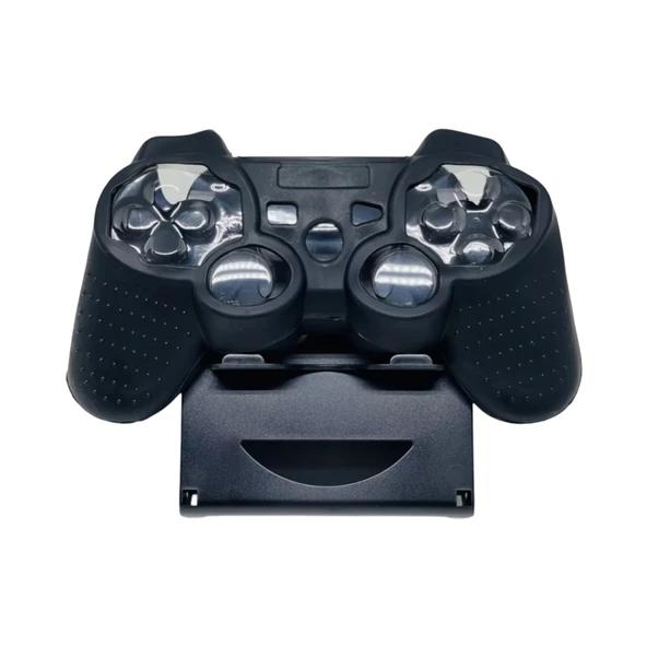 YUES PS3 Joystick Silikon Kılıf Dualshock Koruyucu Kılıf Siyah