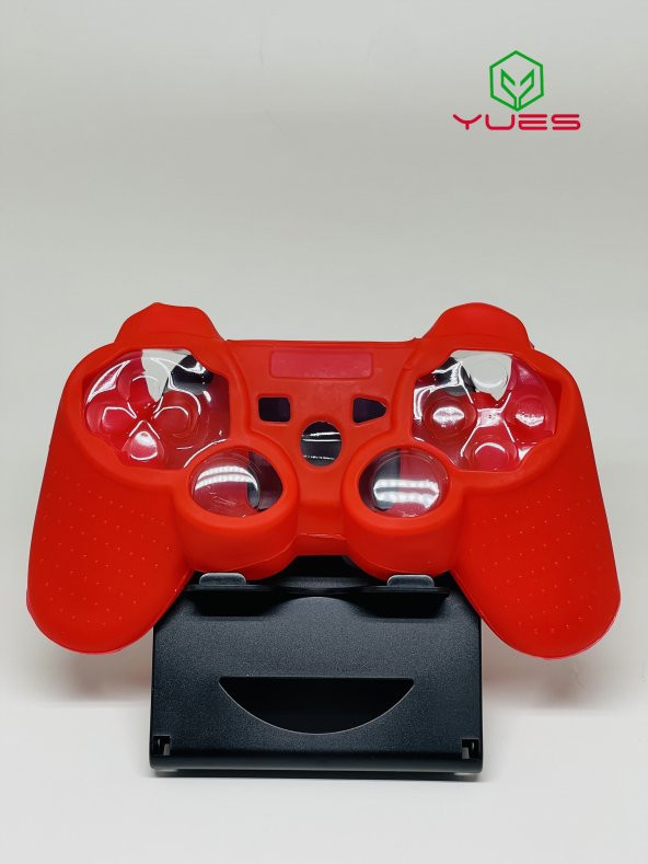 YUES PS3 Joystick Silikon Kılıf Dualshock Koruyucu Kılıf Kırmızı