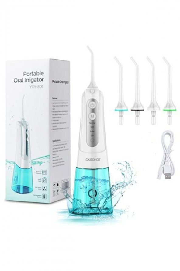 YUES Taşınabilir Ağız Duşu Şarj Edilebilir Diş/Protez Bakım ve Ağız Duşu - 2