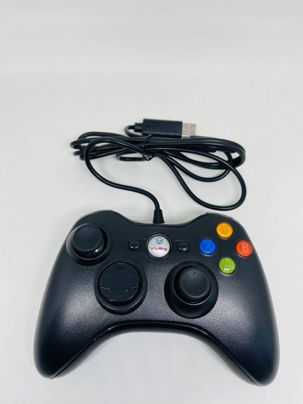 YUES PC Gamepad Bilgisayar Oyun Kolu PC Uyumlu Joystick Kablolu - 2