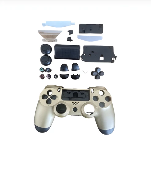 YUES Playstation 4 Uyumlu Kasa Joystick V1 Full Kasa Tuş Takımı Gold