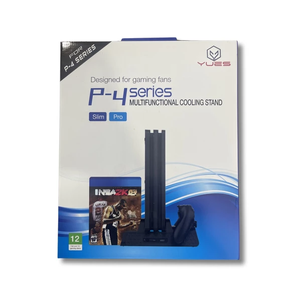 YUES Ps4 Multi Fonksiyonel Stand Fanlı Oyun Stand Şarj Standı (PS4 FAT / SLİM / PRO UYUMLU)